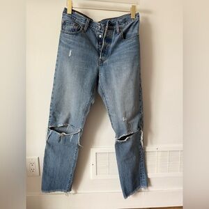 Levi's Light Blue Straight Leg Jeans